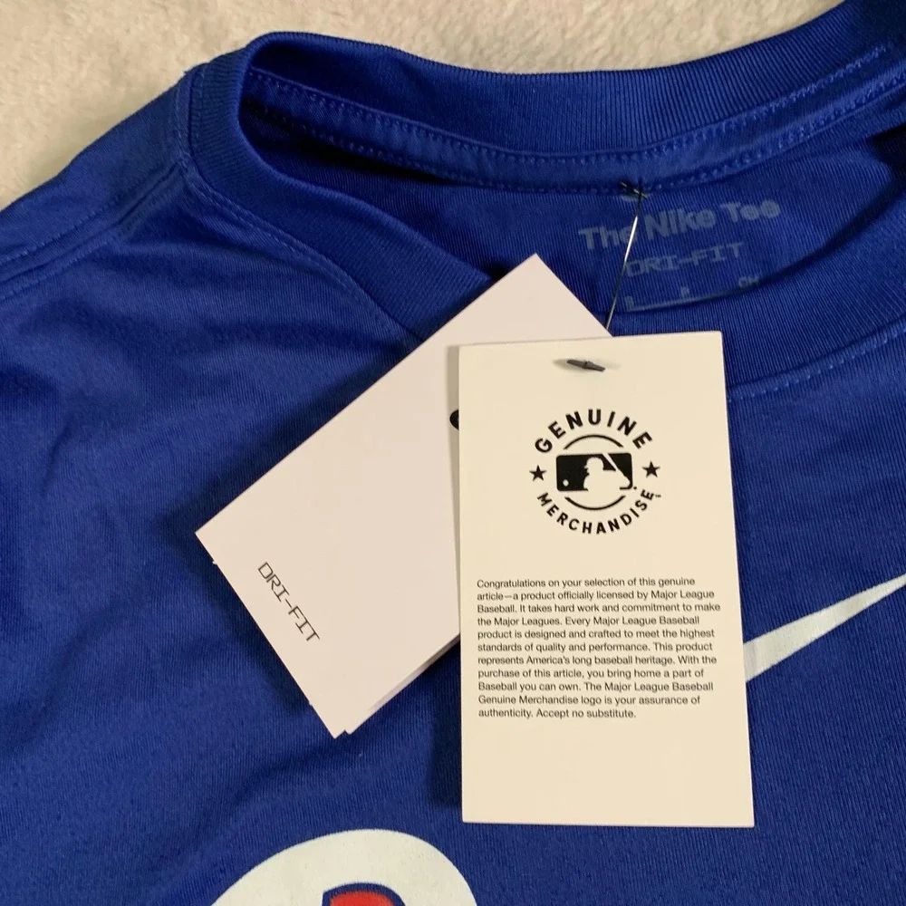 Texas Rangers Shirt Mens Small‎ Blue MLB Baseball 2023 Postseason Nike Dri Fit